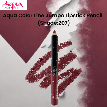 Aqua Color Line Jumbo Lipstick Pencil (Shade:207)