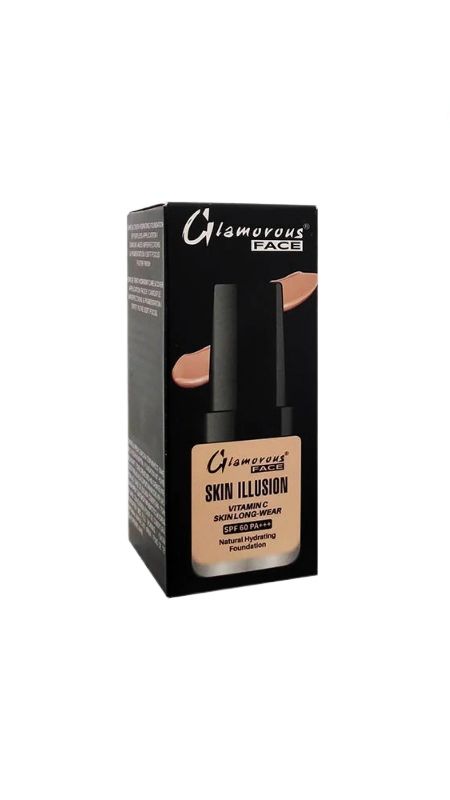 Glamorous Face Skin Illusion Vitamin C Liquid Foundation 25ml (shade:100)