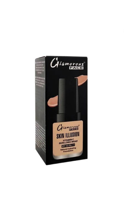 Glamorous Face Skin Illusion Vitamin C Liquid Foundation 25ml (shade:100)