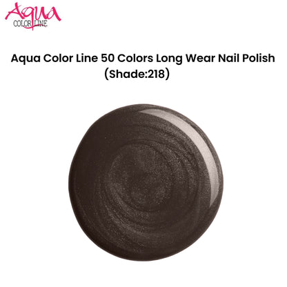 Aqua Color Line 50 Colors Long Wear Nail Polish (Shade:218)
