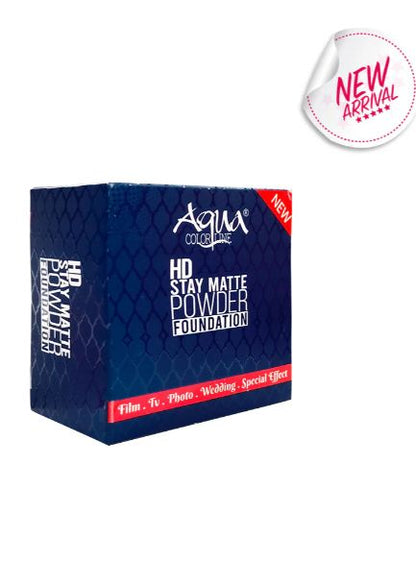 Aqua Color Line Hd Stay Matte Powder Foundation Shade Ivory