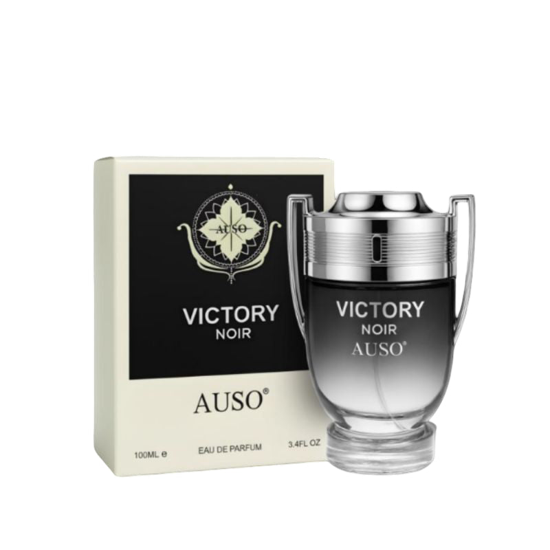Auso Victory Noir Eau De Parfum 100ml – Long Lasting Deep Woody Spicy Fragrance Perfume for Men Strong Elegant Night Wear Sce