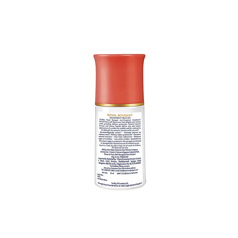Yardley London Royal Bouquet Deodorant Roll On 50ml