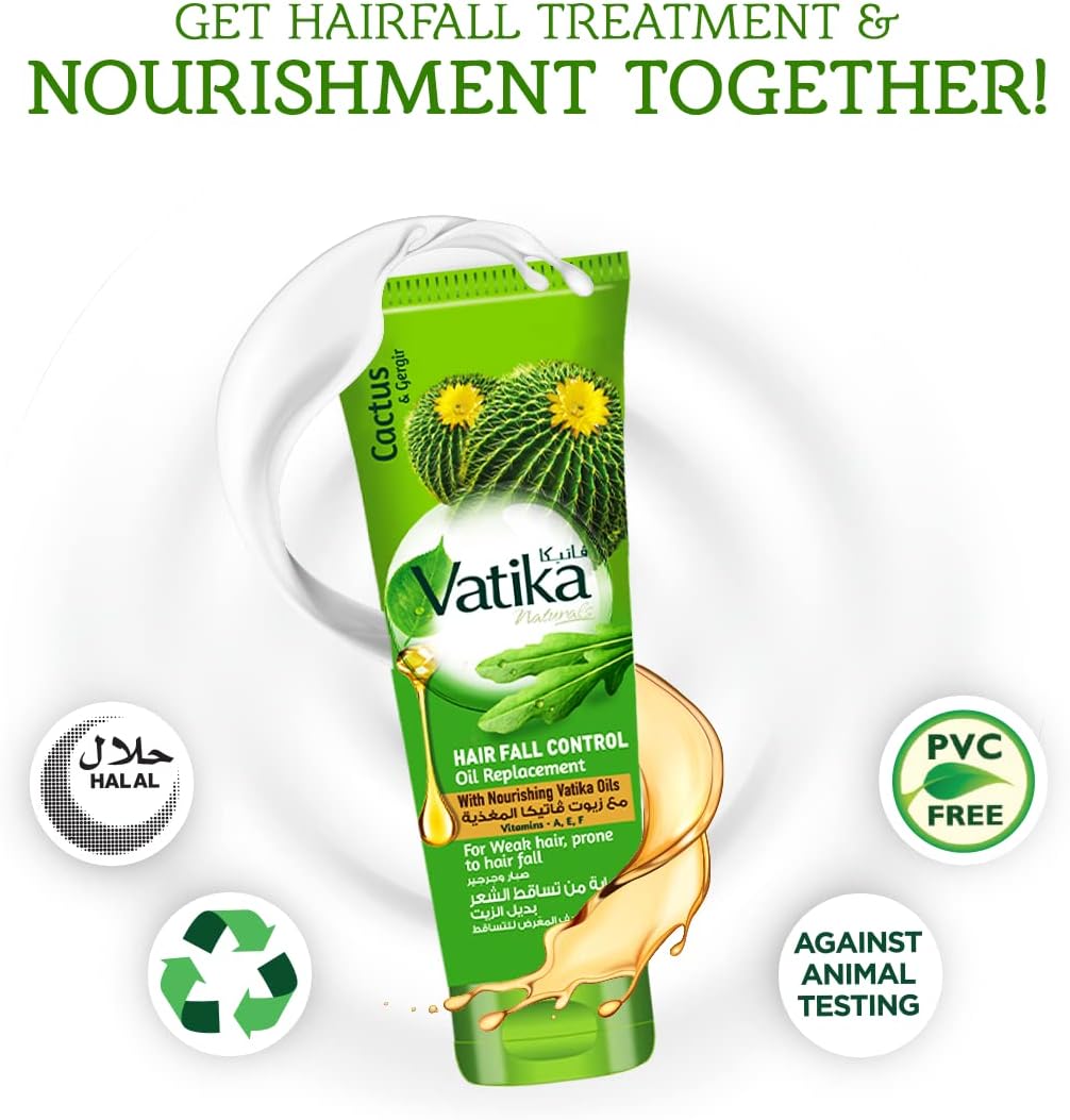 Vatika Naturals Cactus & Gergir Hair Fall Control Oil Replacement 200ml