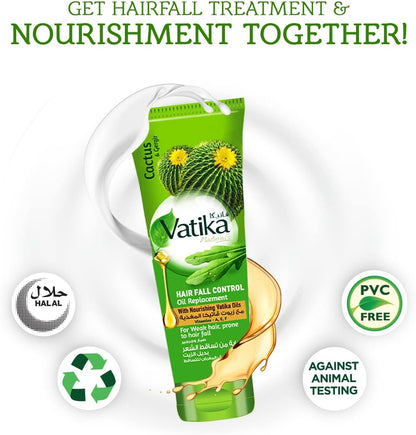 Vatika Naturals Cactus & Gergir Hair Fall Control Oil Replacement 200ml