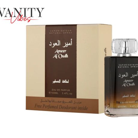 Lattafa Ameer Al Oudh Eau De Parfum 100ml with Deodorant – Long Lasting Original Oud Fragrance Gift Set for Men & Women