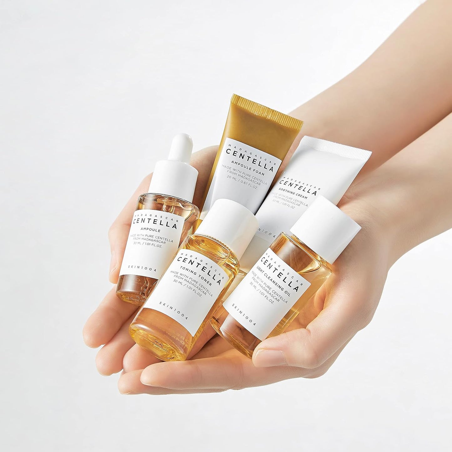 SKIN1004 Madagascar Centella Travel Kit Travel-Sized Skincare Set Soothing & Hydrating Essentials (K Beauty)