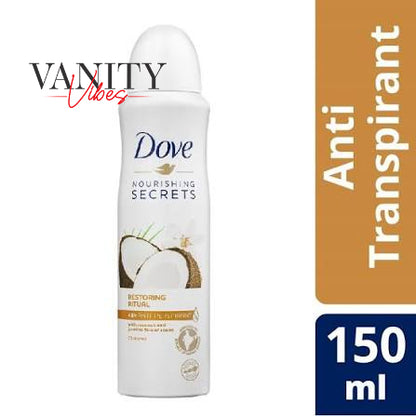 Dove Nourishing Secrets Restoring Ritual Anti-Perspirant Deodorant - Coconut & Jasmine 150-ml