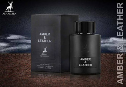 Maison Alhambra Amber and Leather by Al Hamra 100ml Perfume for Women And Men
