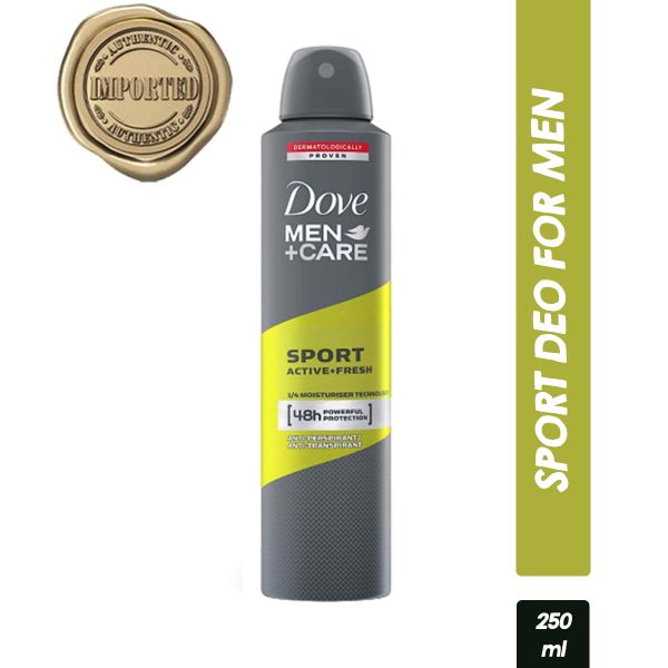 Dove Men+Care Sport Active+Fresh Anti-Perspirant Deodorant Spray for Men 250ml