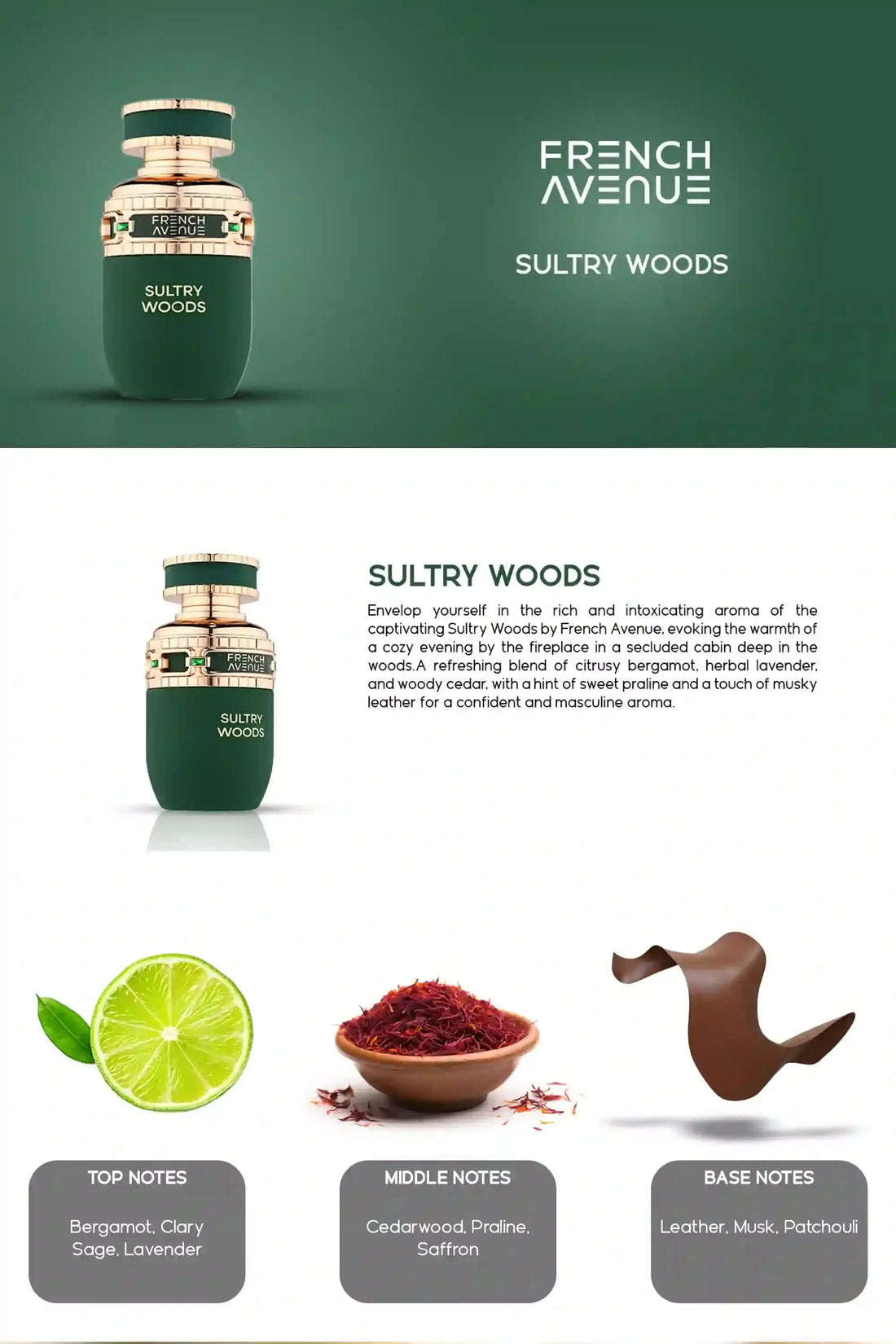 Sultry Woods by French Avenue EDP 80ml for Men & Women