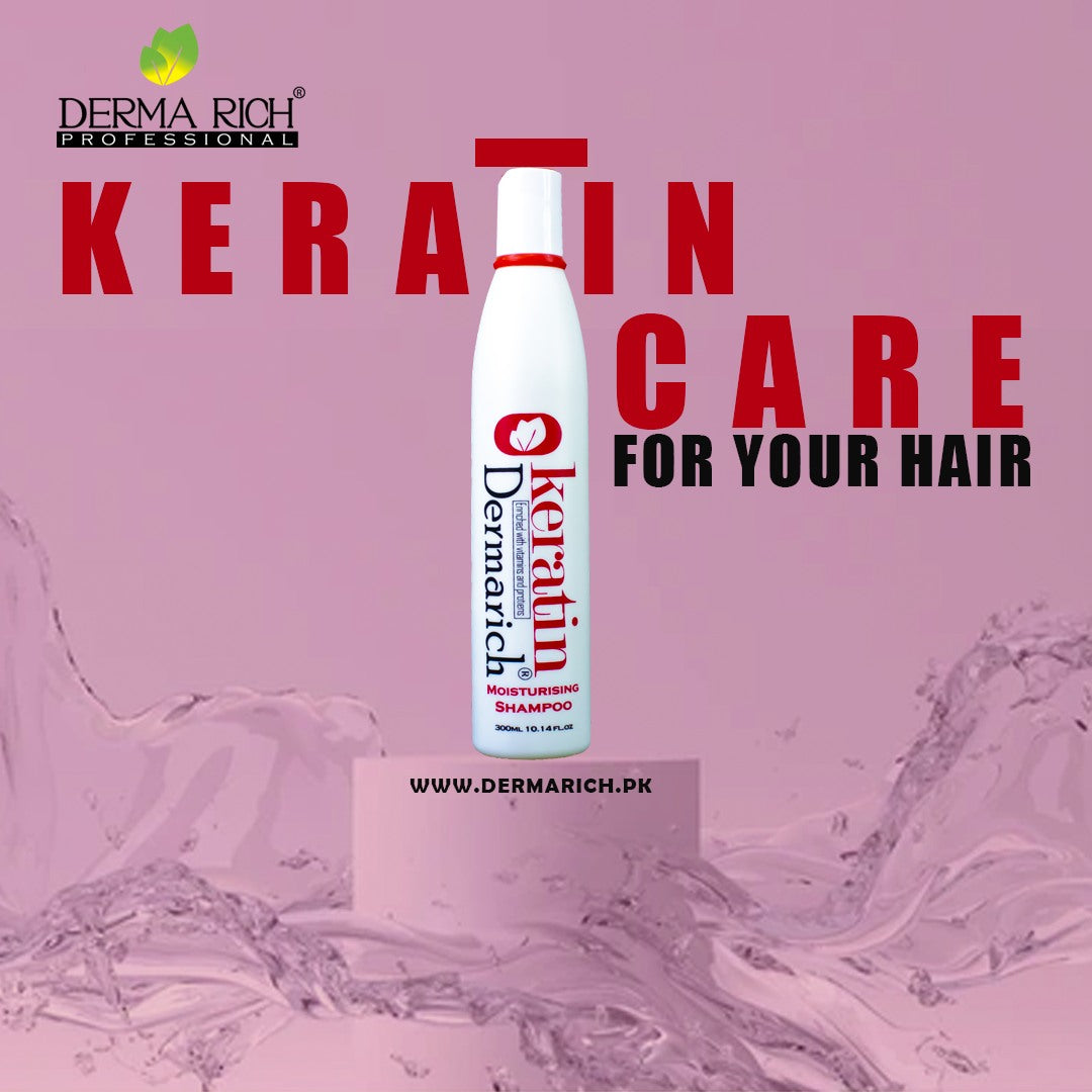 Derma Rich Keratin Moisturizing Conditioner 300ml Smooth & Nourishing Hair Care