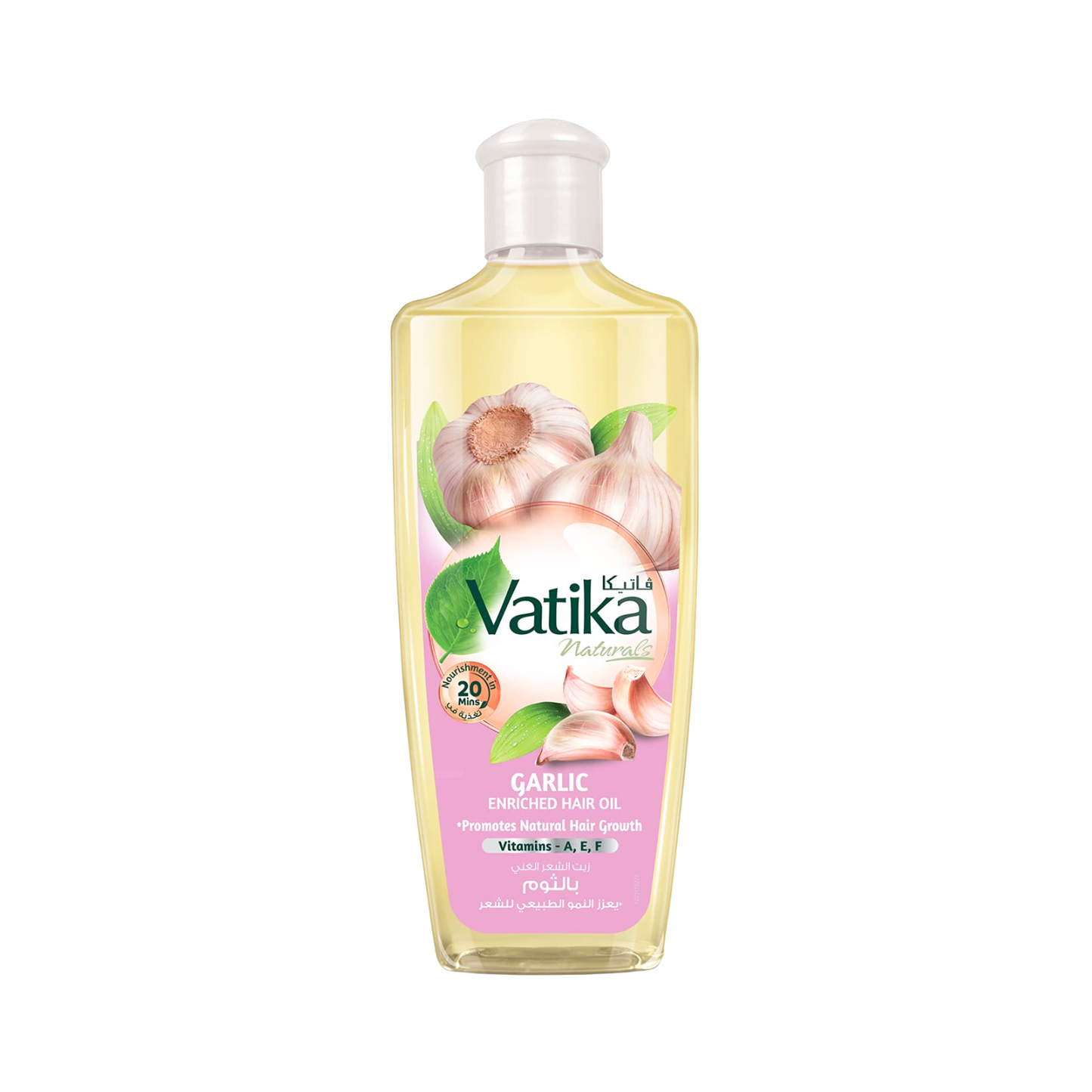 Vatika Naturals Garlic Enriched Hair Oil Vitamins A E & F 100ml