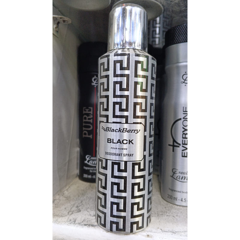 Black Berry Black Pour Homme Deodorant Spray 200ml Long-Lasting Masculine Fragrance