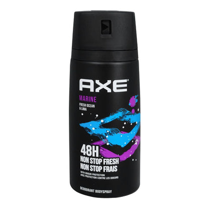 Axe Marine Fresh Ocean & Lima 48H Non-Stop Fresh Deodorant Body Spray 150ml Long-Lasting Fragrance & Odor Protection