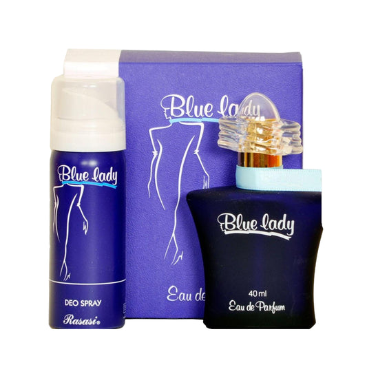 Aris Perfumes Rasasi Blue Lady EDP Women 40ml with Free deo