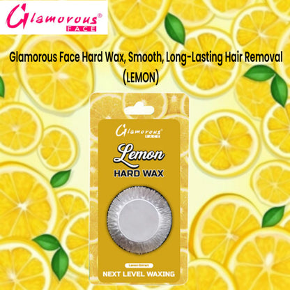 Glamorous Face Hard Wax, Smooth, Long-Lasting Hair Removal (Lemon)