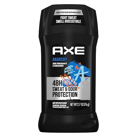AXE Anarchy Dark Pomegranate & Sandalwood Dual Action Antiperspirant 48 Hour Stick for Long Lasting Freshness
