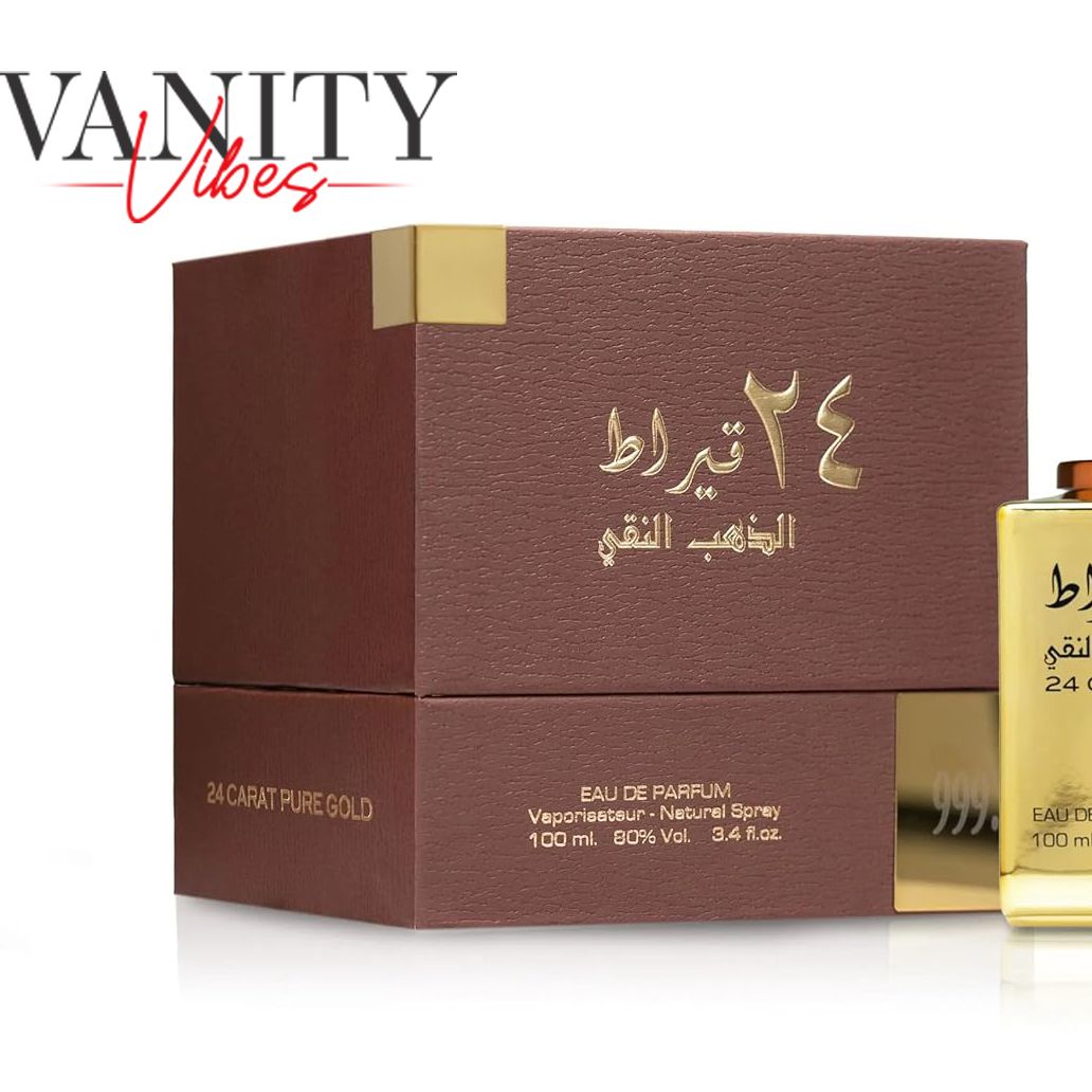 Lattafa 24 Carat Eau De Parfum 100ml – Long Lasting Original Luxury Unisex Fragrance for Men & Women