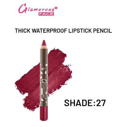 Glamorous Face Thick WaterProof LipStick Pencil (SHADE 27)