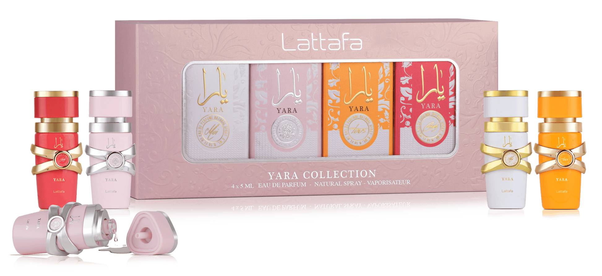 Lattafa My Yara Collection Eau de Parfum 4 x 5ml - Long Lasting Original Miniature Fragrance Set for Women