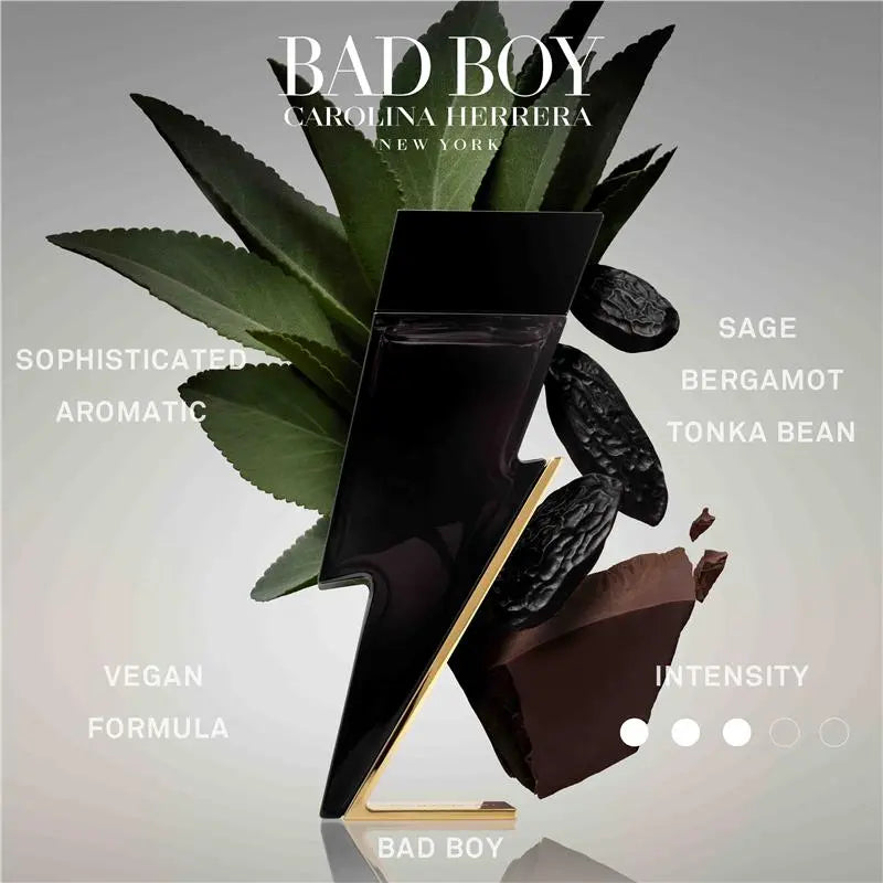 Bad Boy Carolina Herrera New York Eau de Toilette 100ml Bold & Sophisticated Masculine Fragrance