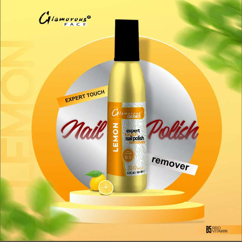 Glamorous Face Liquid Nail Remover Large 150ml (LEMON)