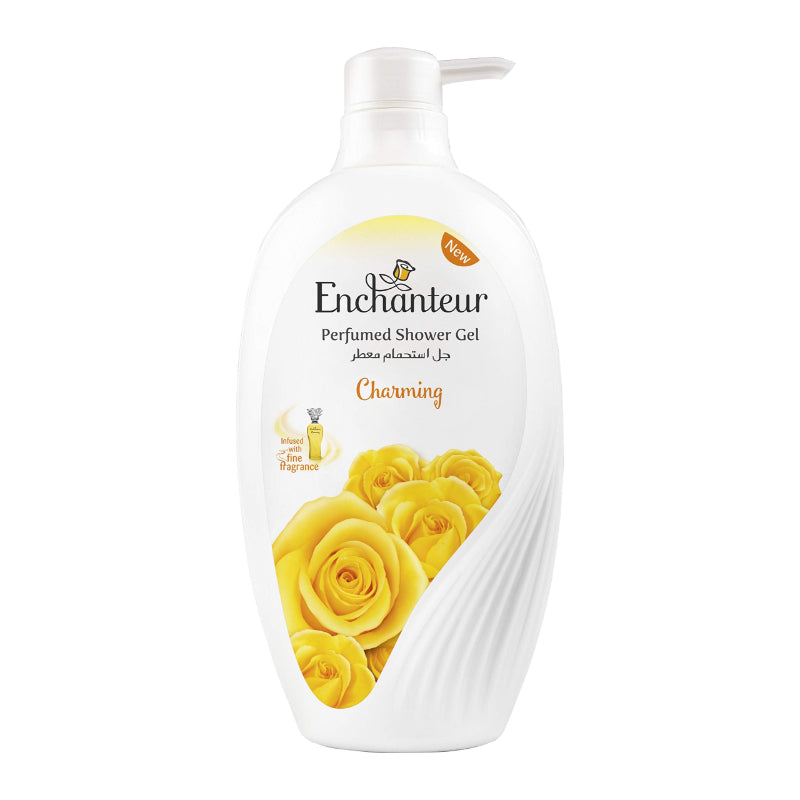 Enchanteur Charming Perfumed Shower Gel 550ml - Deep Cleansing Moisturizing Body Wash with Long Lasting Floral Fragrance for 