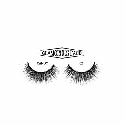 Glamorous Face Faux Mink 3D Eyelashes (Candy 02)