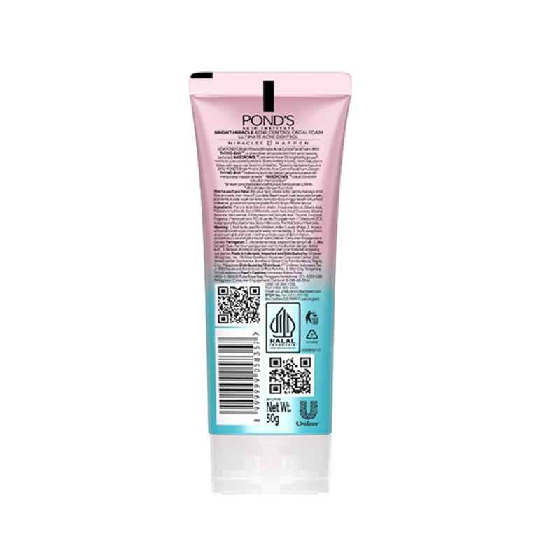 PONDS Pond's Bright Miracle Ultimate Acne Control Thymo BHA Facial Foam 100g