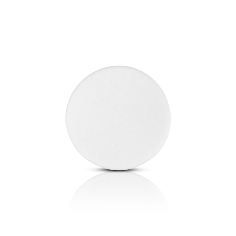 Glamorous Face Puff Round White (B)
