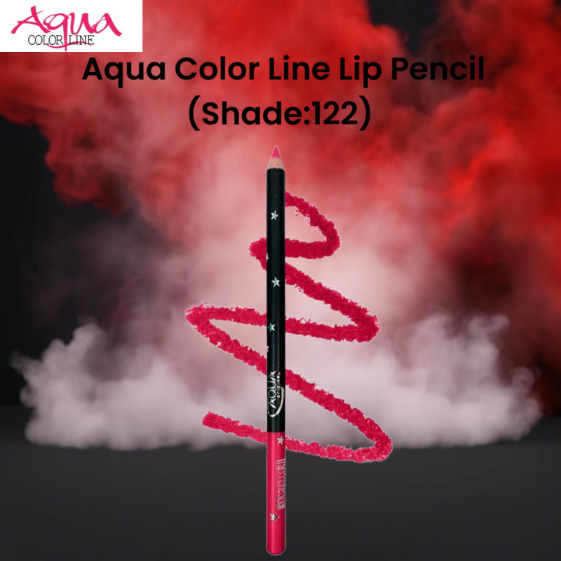 Aqua Color Line Lip Pencil (Shade:122)