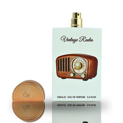 Lattafa Vintage Radio Eau de Parfum 100ml - Long Lasting Original Elegant Unisex Fragrance for Men & Women