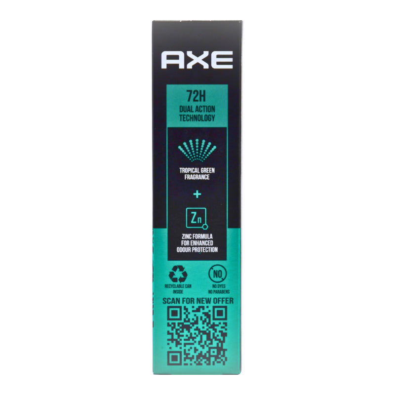 Axe Signature Mysterious Tropical Green 72H Fragrance Body Deodorant 0% Gas 122ml