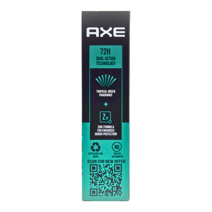 Axe Signature Mysterious Tropical Green 72H Fragrance Body Deodorant 0% Gas 122ml