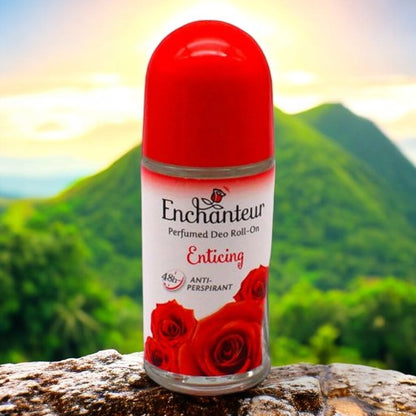 Enchanteur Enticing Roll-On Deodorant 50ml - Long Lasting Floral Fruity Fragrance Anti-Perspirant for Women Freshness & Odor 