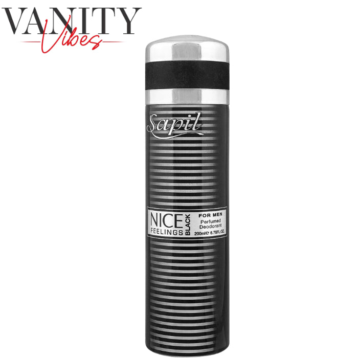 Sapil Nice Feelings Black For Men Body Spray 200ml