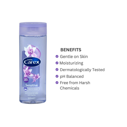 Cussons Carex Sensitive Bath Soak Liquid 500ml