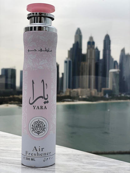 Lattafa Yara Air Freshener 300ml - Long Lasting Luxury Sweet Floral Fragrance Room Spray for Home & Office