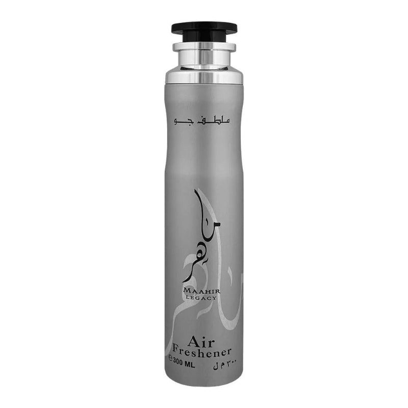 Lattafa Maahir Legacy Perfume Air Freshener 300ml – Long Lasting Luxury Fresh Aromatic Room Spray for Home & Office