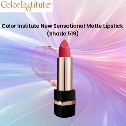 Color Institute New Sensational Matte Lipstick (Shade:519)