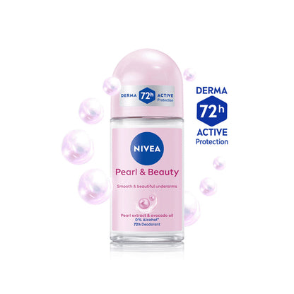 Nivea Anti Perspirant Pearl & Beauty Roll on Pearl & Avocado Oil 50ml