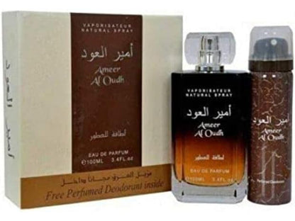 Lattafa Ameer Al Oudh 100ml EDP with Deo