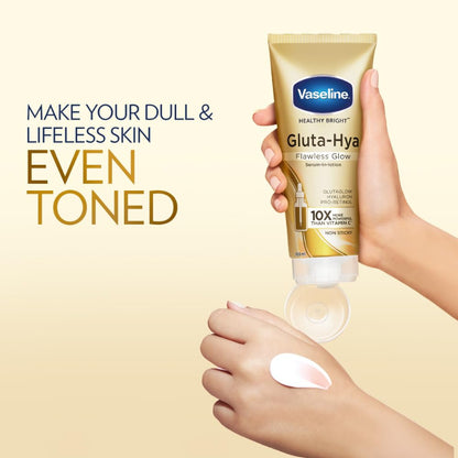 Vaseline Healthy Bright Gluta-Hya Serum Burst UV Lotion 300ml - 10x Flawless Glow & Bright Skin