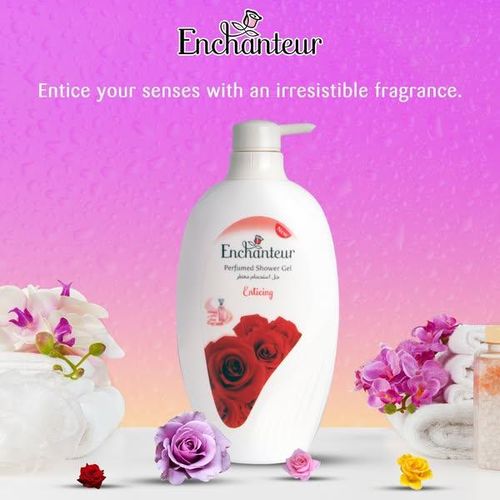 Enchanteur Enticing Perfumed Shower Gel 550ml - Deep Cleansing Moisturizing Body Wash with Long Lasting Floral Fruity Fragran