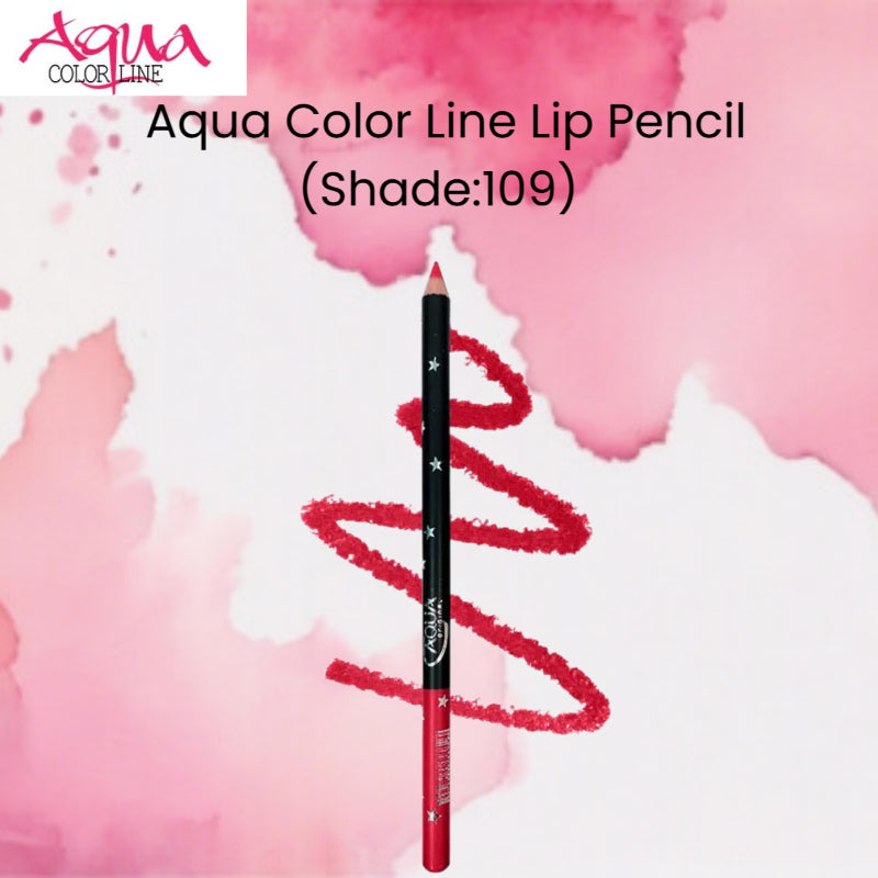 Aqua Color Line Lip Pencil (Shade:109)