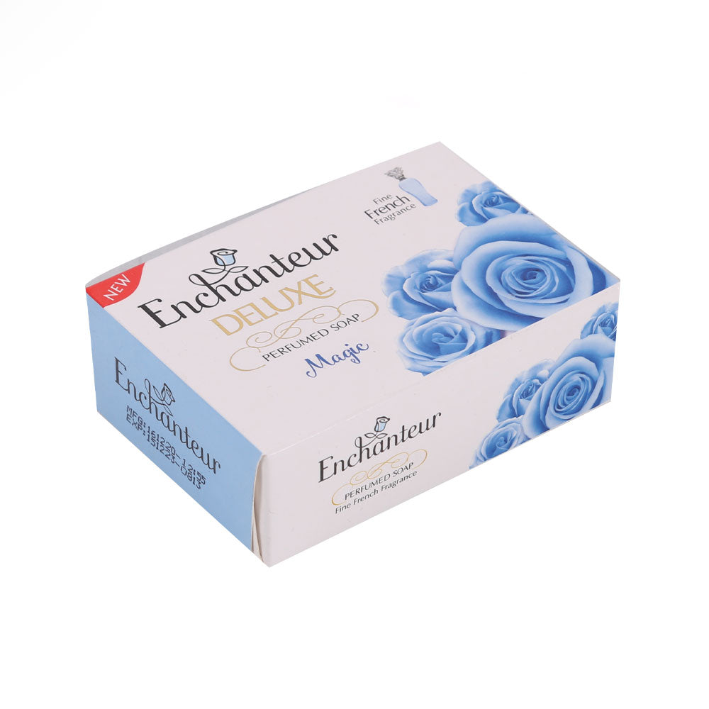Enchanteur Magic Deluxe Perfumed Soap 90g - Long Lasting Floral Fragrance Beauty Soap for Soft, Smooth & Fresh Skin Daily Use