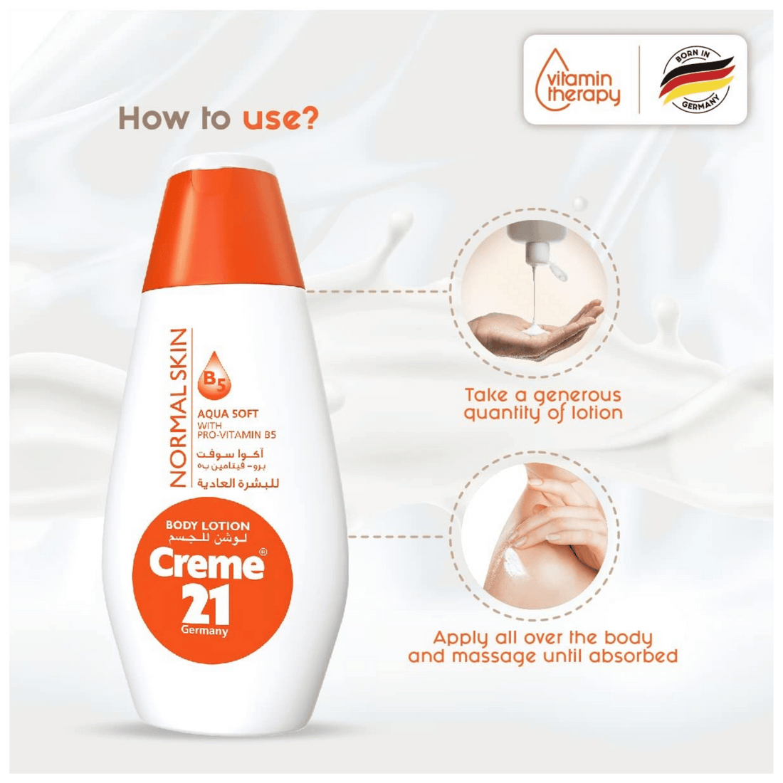 Creme 21 Germany Body Lotion For Normal Skin Aqua Soft 400ml