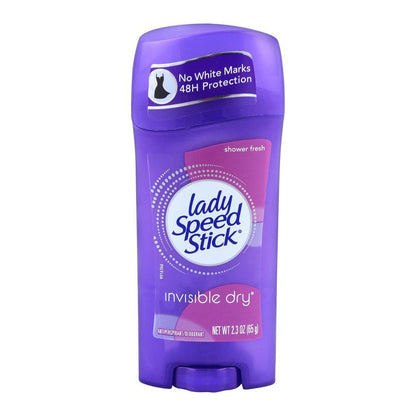 Lady Speed Stick Invisible Dry Shower Fresh Antiperspirant Deodorant 65g - Long Lasting Odor Protection for Women