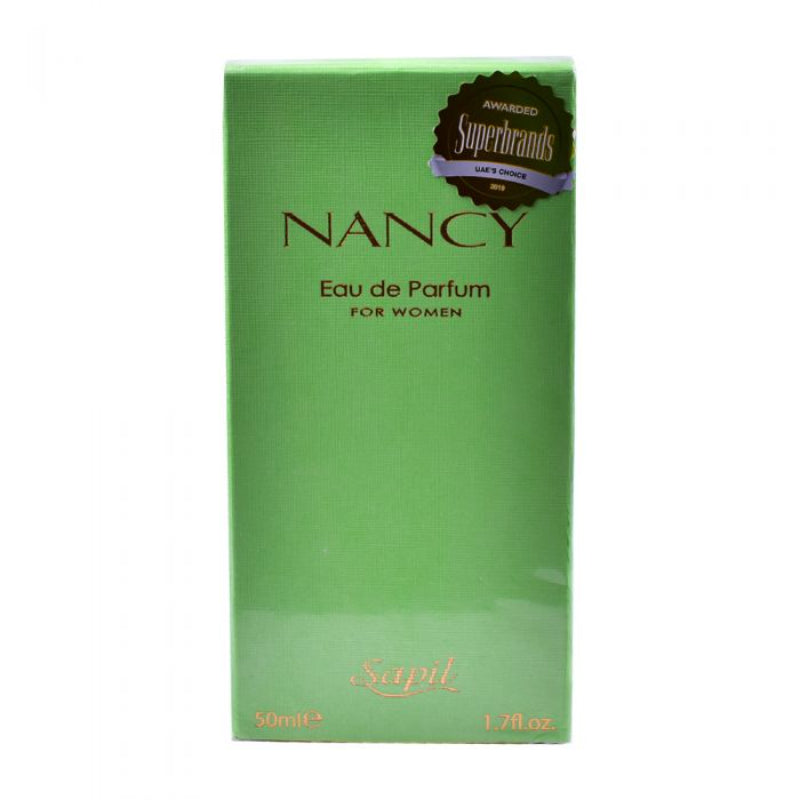 Sapil Green Nancy Eau de Parfum for Women 50ml - Long Lasting Floral Fruity Fragrance Perfume Spray for Daily Wear, Elegant F